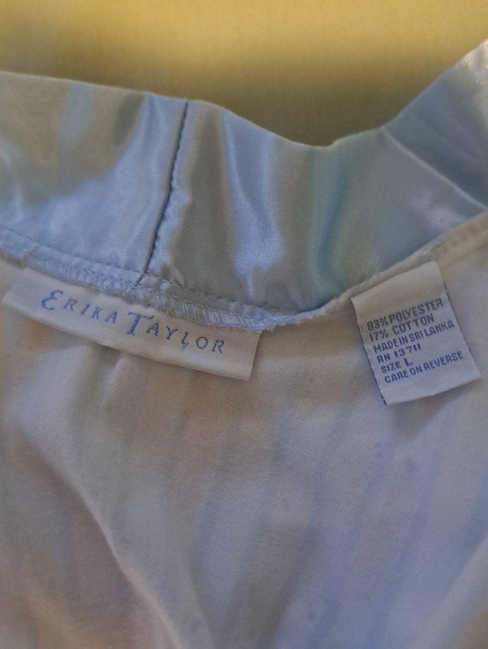 Vintage Erika Taylor Polyester Cotton Lined Womens Full Length Robe Size: Large - Picture 3 of 4